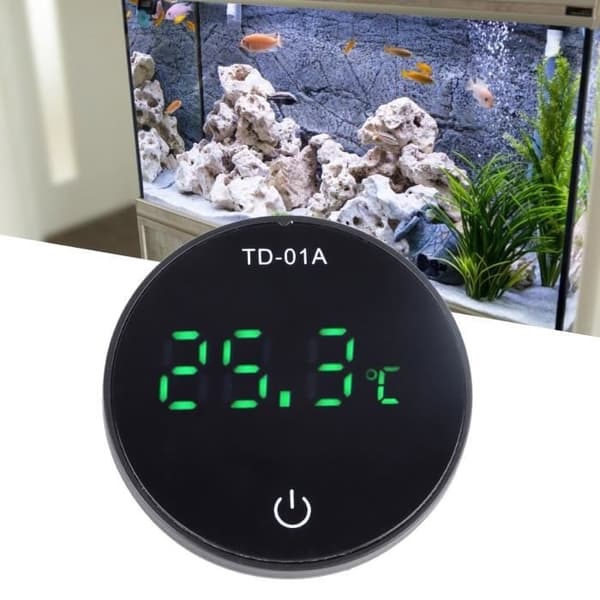 LED-display akvarietermometer, digitalt termometer til akvarium, præcis LED-display, hygrometer til dyrehandel