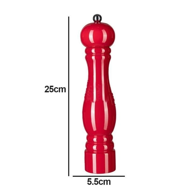 (Röd) Pepparkvarn - 25 cm - Bokträ - Röd - Manuell