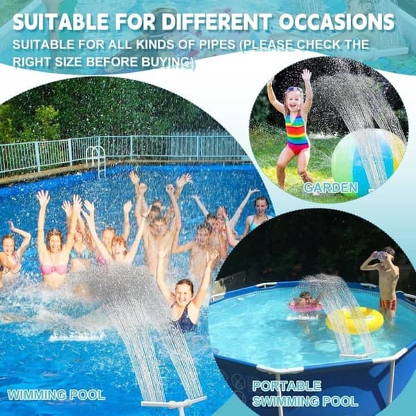 Vattenfallspoolspruta Poolfontän Poolspruta Justerbar strålsamlare Hydrodynamisk pool Vattenfall