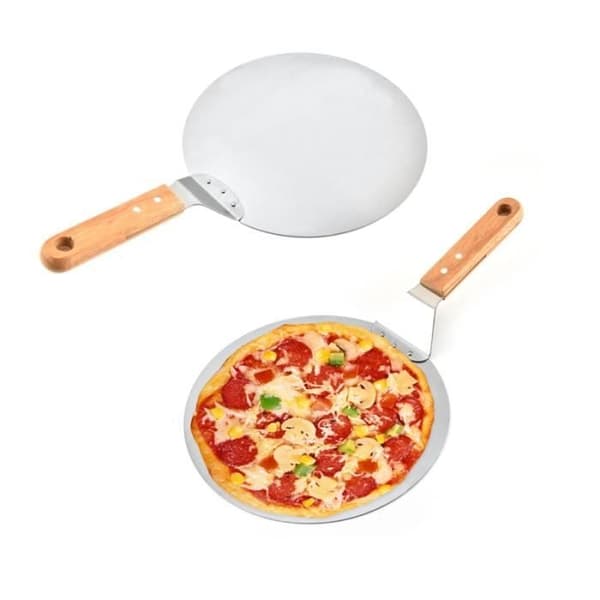 stk. multifunktionel rund pizzaskraber i rustfrit stål til kage og dej