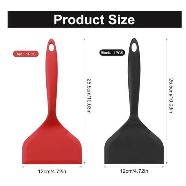 Silikonspatel - yard - 2 delar - Värmebeständig - Non-stick - Flexibel