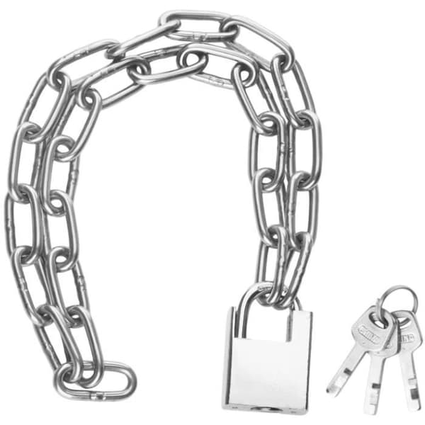 Cykellås - Rostfritt stål - 80 cm - Skärsäkert - Robust design - Hög säkerhet