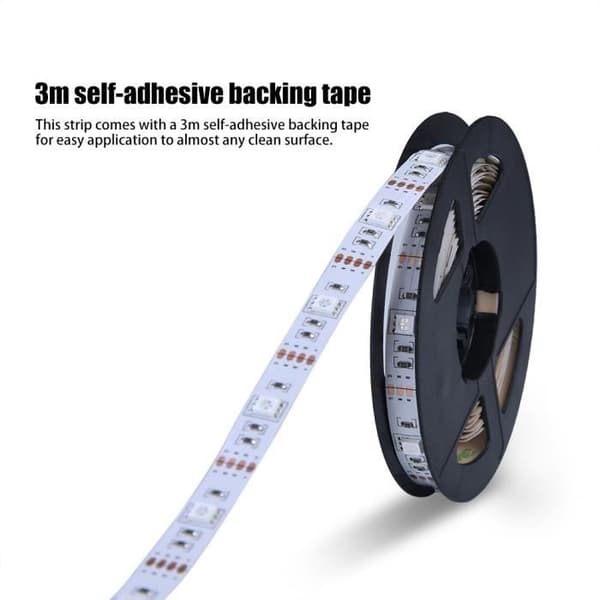 LED-stribelys Fleksibel LED-lampe til TV-baggrundslys 3M (sort) - HEN
