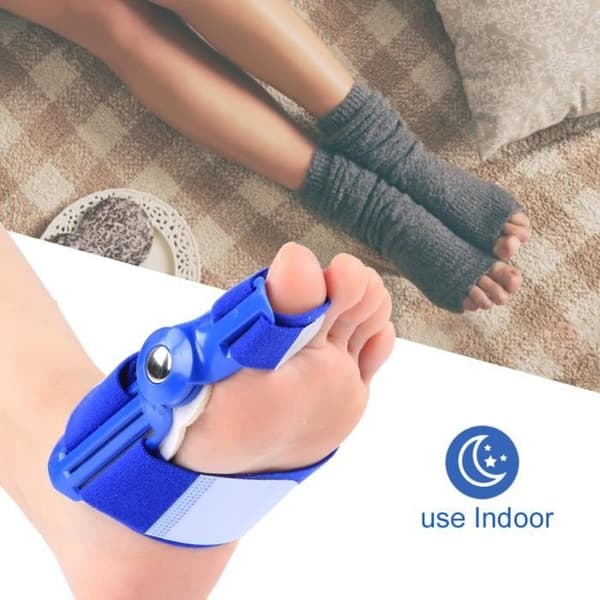 (Vit, Blå) Vuxen Hallux Valgus-separator - ZERODIS - Hallux Valgus-separator - Vit - Blå