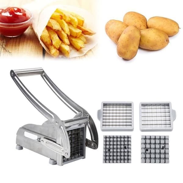Pommes frites-skärare med 2 galler