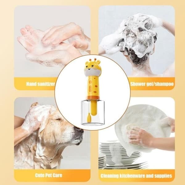 Automatisk sæbedispenser til hunde, skum til kæledyrsshampoo, sæbeskummaskine