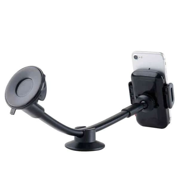 Universell bilholder, lang arm for frontrute, kompatibel med iPhone