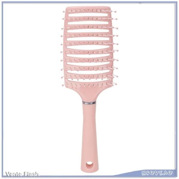 (Pink) Paddelhårbørste - V GEBY - Pink - Ventileret - Ergonomisk - Multifunktionel