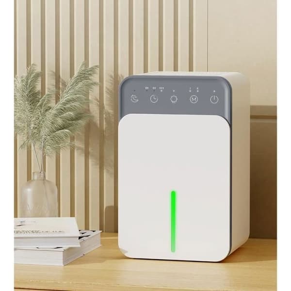 Luftavfukter Elektrisk avfukter med LCD-skjerm 12 timer 2 moduser Automatisk avstenging