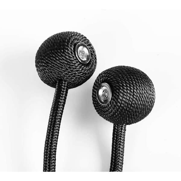 (Sort) Magnetiske gardinbånd - Sort - 2 stk. - Ingen boring nødvendig - Elegant design