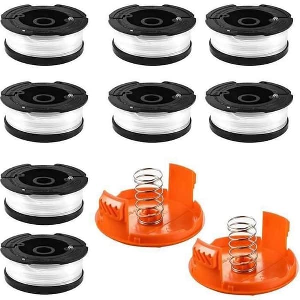 Gavespole til Black and Decker trimmer, spole til 8 trimmertråder, 2 spoledeksel og 2