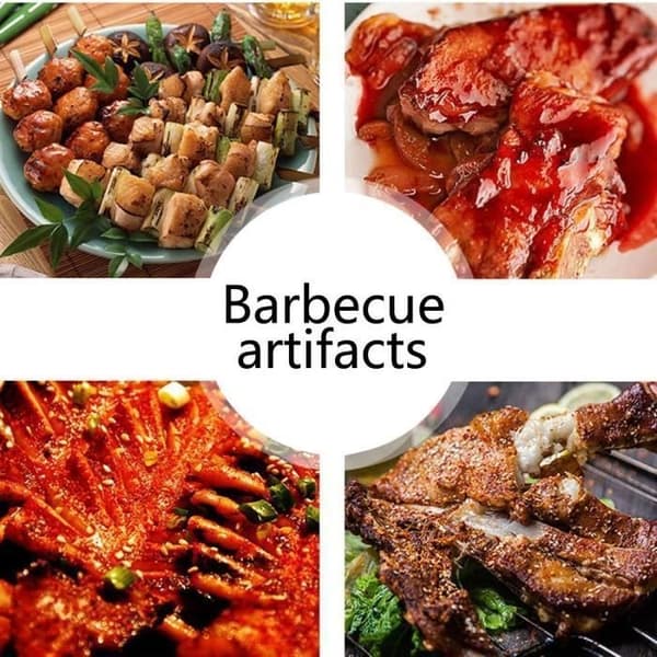 Grillredskaber i rustfrit stål til madlavning i haven