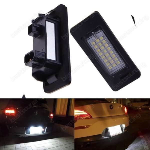 Bakre LED-skyltbelysning för BMW E90 E92 E93 E46 E39 E60 E61