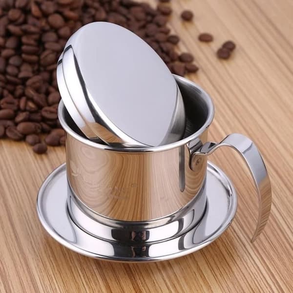 Vietnamesisk kaffemaskine Rustfrit stål kaffemaskine Filterkaffekop