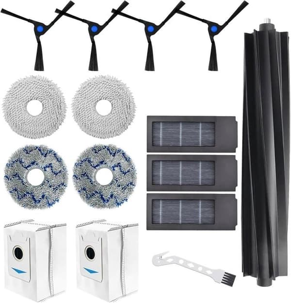 Tilbehørssæt til Ecovacs Deebot X2/X2 Omni/X2 Pro Dex86 robotstøvsuger reservedele, hovedbørste