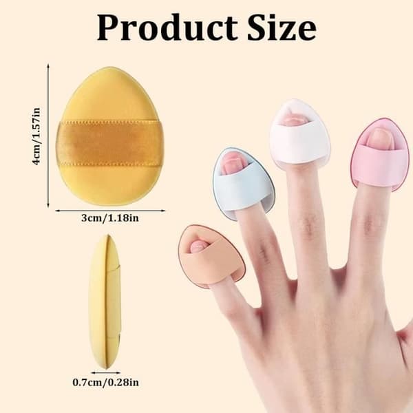 Makeuppuff 24 stk. makeupsvampe makeuppuff løs pudder velegnet til foundation concealer puddersvamp