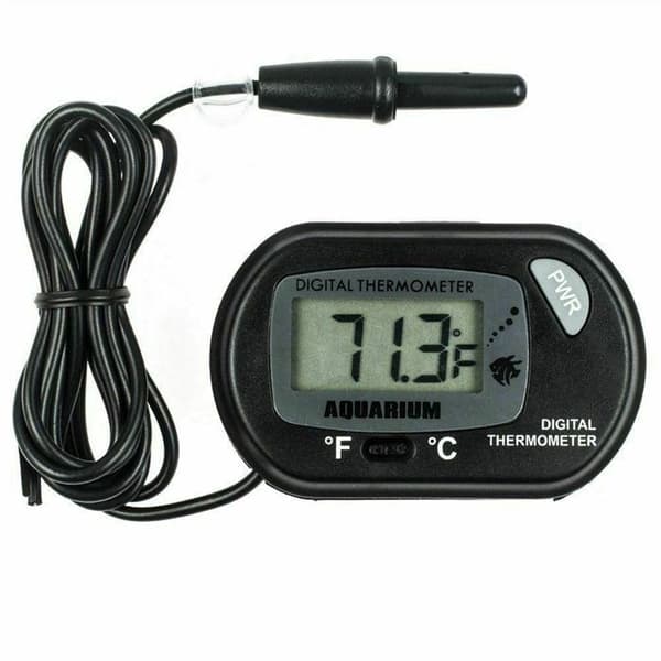 Digital LCD-akvarietermometer med temperatursensor och sugkopp
