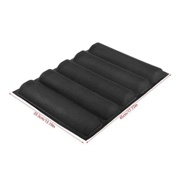 Brødform - Bageform - Silikone - 5 baguetter - Non-stick - 44x33 cm