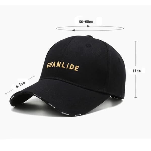 Brodert baseballcaps utendørs justerbar solhatt for menn og kvinner -