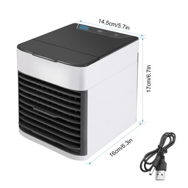 USB Mini Bærbar Klimaanlægsventilator 7 Farver Letvægts