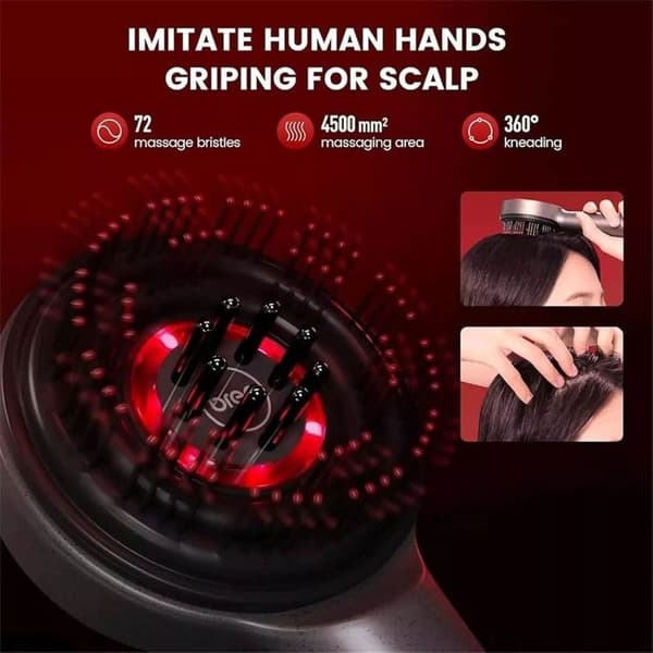 Hårbottenmassagekam Hårväxtkam Massager Rödljusterapi Massageborste