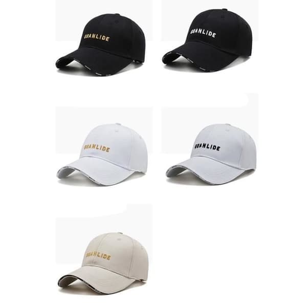 Brodert baseballcaps utendørs justerbar solhatt for menn og kvinner -