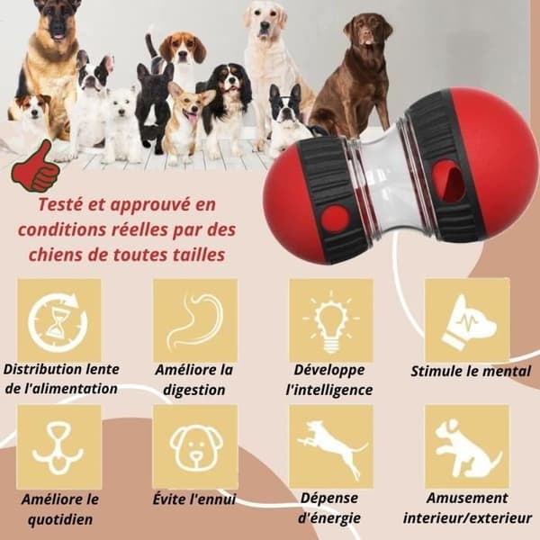 Interaktiv hundleksak, Hundboll, Interaktiv hundleksak, Oförstörbar hundleksak