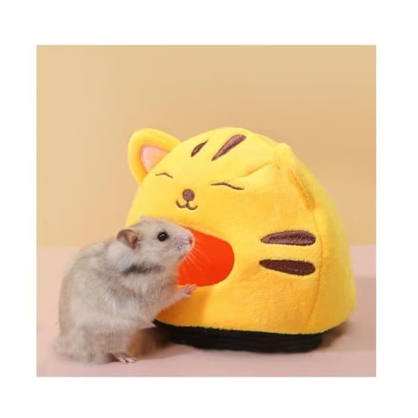 (Tiger) Bädd för marsvin, Minibädd för hamster | Tiger Design Hamster Cave - Minihamsterbädd