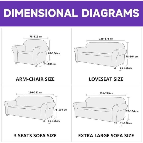 (Beige) 2-sits sofföverdrag - Universal - Töjbart - Beige