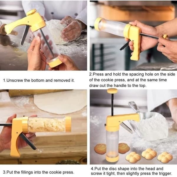 Cookie Form Kiks Maker Cookie Machine Cookie Making Kagedekoration Presse Dejforme Sprøjtedyser Cookie A609