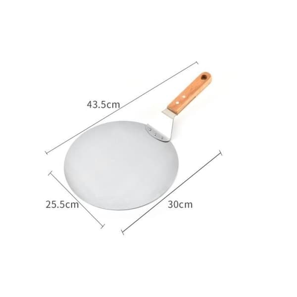 stk. multifunktionel rund pizzaskraber i rustfrit stål til kage og dej