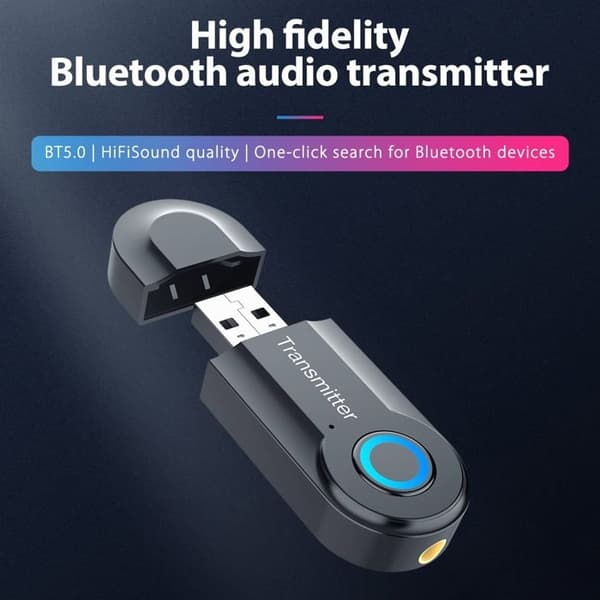 1 Bluetooth-sender og -mottaker, Bluetooth-sender for TV, trådløs Bluetooth-adapter for stemmegjengivelse