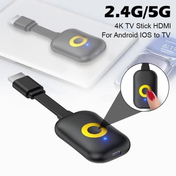 HDMI-mottagare/dekoder - MOMOTOU - 4K - WiFi 802.11 b/g/n - Kompatibel med Android/iOS/Windows