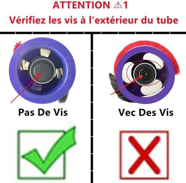 Dyson V6 V7 967157-01 Børsterulle, Montering Karbonfiber DC59