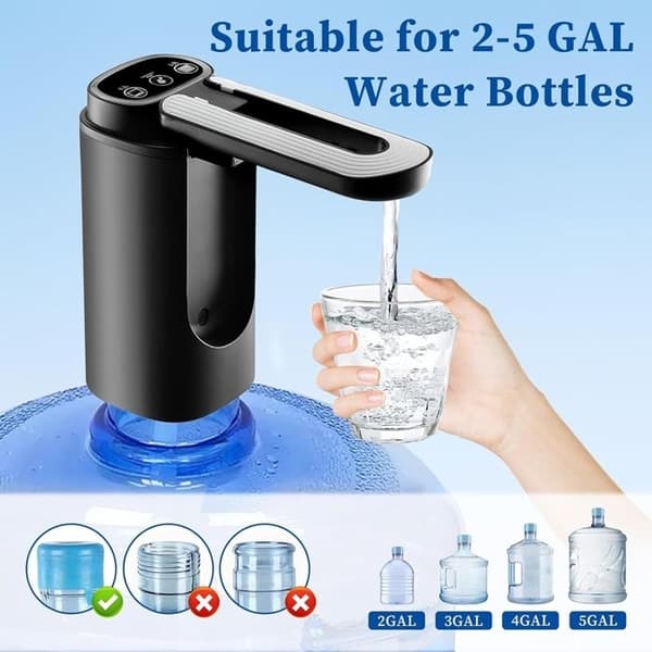 Automatisk vattenflaskpumpdispenser för 5-gallons typ-C-flaskor