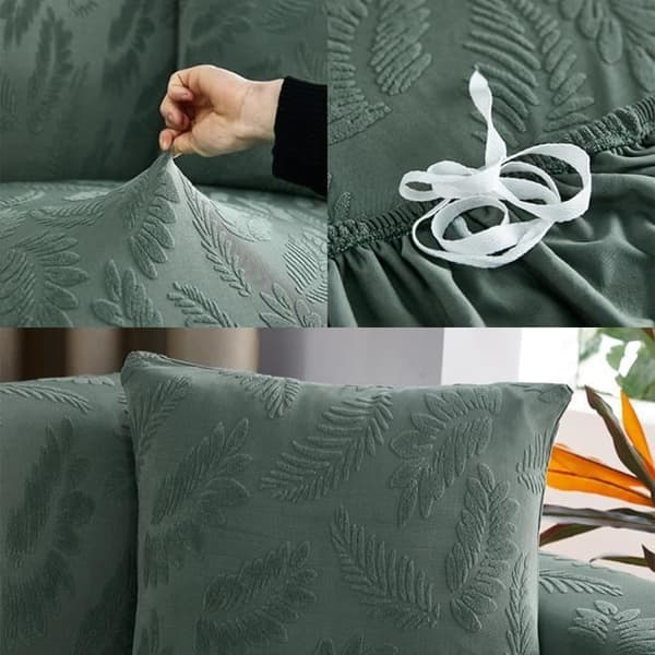 Sofatrekk - Jacquard - 2-seter - Lilla - Elastisk - Moderne