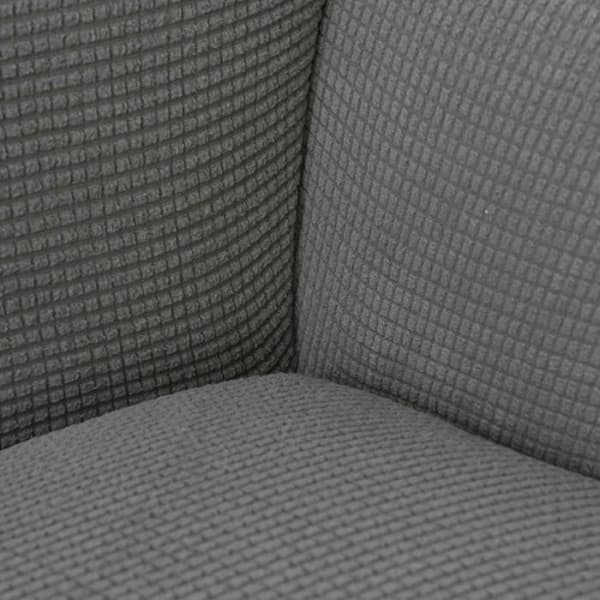 sofabetræk elastisk skridsikkert vaffelstrik grå fleece grå SOFABETRÆK