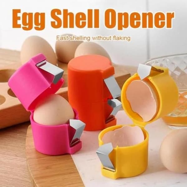 Eggseparator - MERKE - Eggskallåpner - Rustfritt stål - Bærbar - Universell