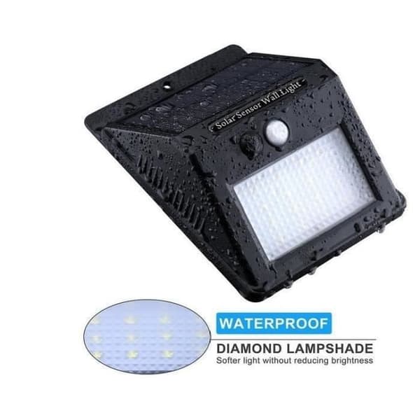 4 stk. 20 LED utendørs solcellelamper - Utendørs solcellebelysning - Hagelykt