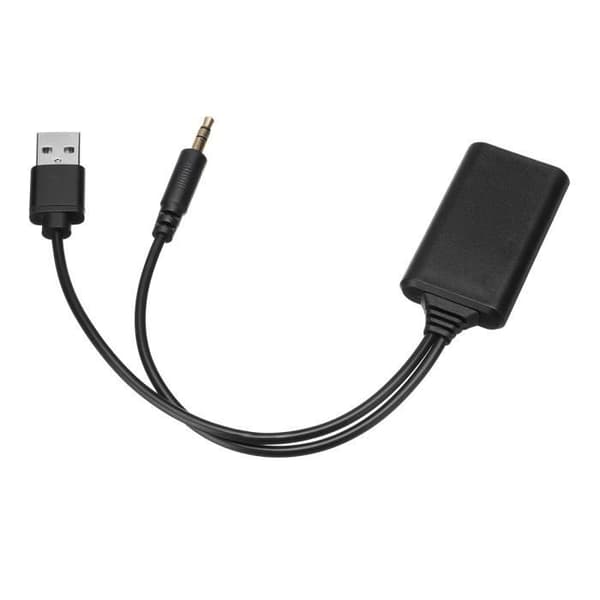 (Svart) Bil Bluetooth-modul Trådløs Musikkadapter Aux-mottaker Aux-lyd USB 3,5 mm Jack For BMW E90 E91 E92 E93