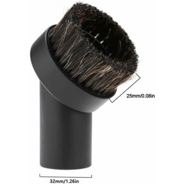 Dammsugningsborste - JORMFTTE - Rund - 32mm - Hästhår - Universaltillbehör