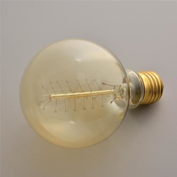 G80 40W E27 Glødepære - Edison - Gul - Energiklasse A+
