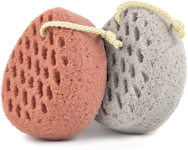 Badesvamp, loofah-kropssvamp, bruserensersvamp, brusersvamp (2 stk.), tilfældig farve