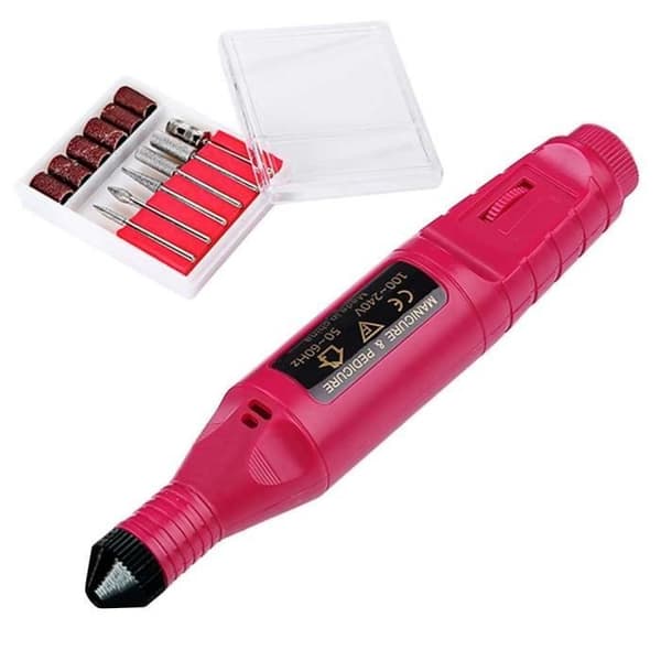 OCIODUAL Elektrisk manikyrbor for kvinner, neglefiling og polering, USB DC 5V