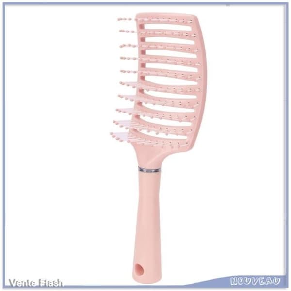 (Pink) Paddelhårbørste - V GEBY - Pink - Ventileret - Ergonomisk - Multifunktionel