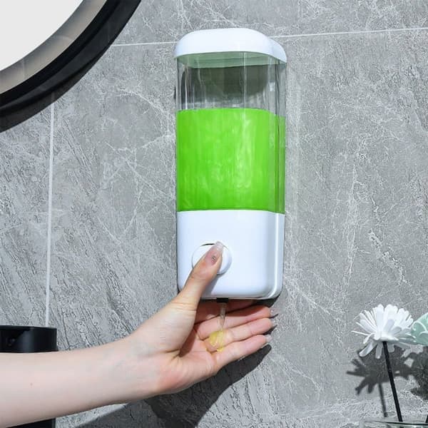 Väggmonterad tvålpump - Läckagesäker, enkel påfyllning, stor kapacitet, barnvänlig design för