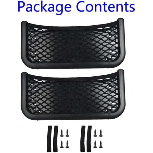 Förvaringsnät - Universal - 2-pack - 252 x 120 mm - Slitstarkt - Hållbart