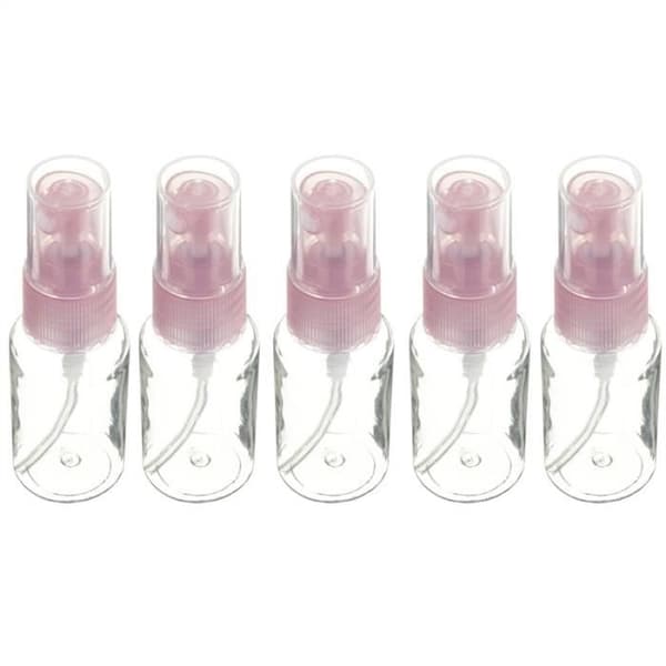 5 stk. 50 ml tomme sprayflasker til rejser (tilfældig farve)