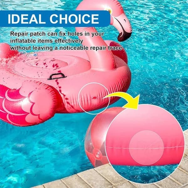 10-pack reparationslappar för poolfoder, poollappar, reparationskit för uppblåsbart spabad för vattensängar, soffor/uppblåsbara pooler, 6 cm