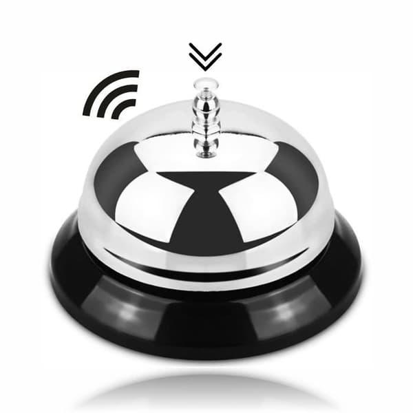 Räknare, Ringklocka, Receptionsringklocka, Uppmärksamhetklocka, Servitör, Serveringspersonal, Servicelarm, Hotell